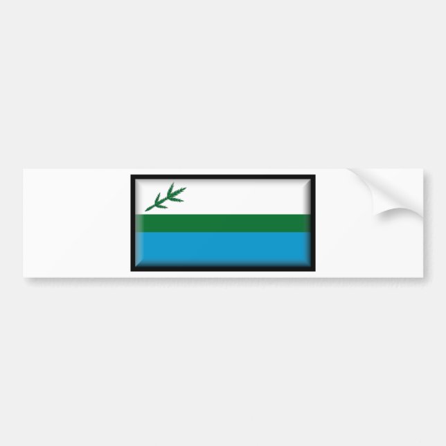 Pegatina Para Coche Bandera de Labrador (Canadá) (Frente)