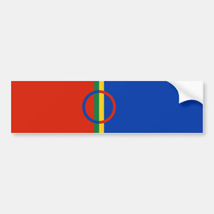 Pegatina Para Coche Bandera de Laponia (Navidades) (Sami) (Laplander)