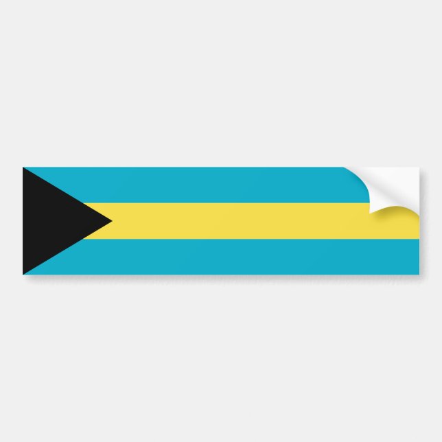 Pegatina Para Coche Bandera de las Bahamas (Frente)