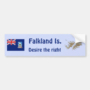 Pegatina Para Coche Bandera de las Islas Malvinas (Falkland Islands) y