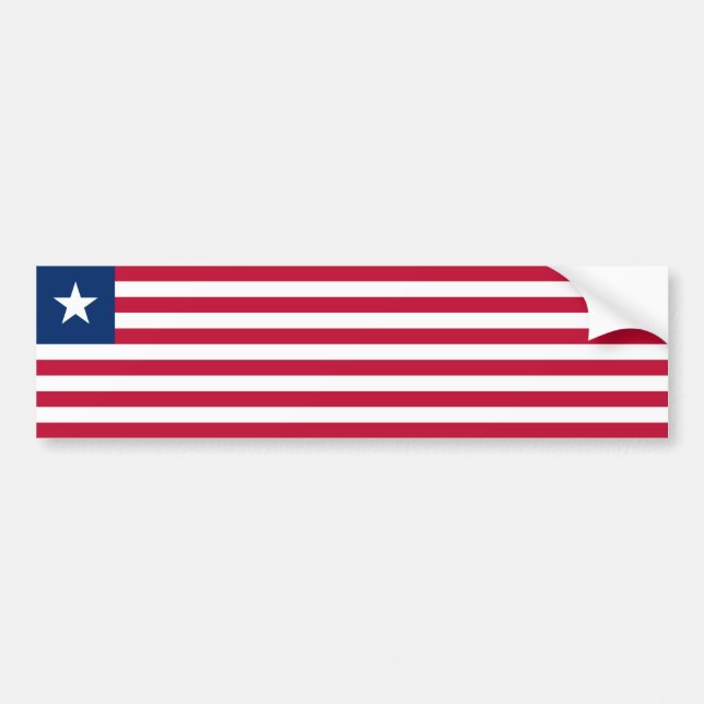 Pegatina Para Coche Bandera de Liberia (Frente)