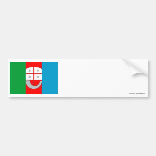 Pegatina Para Coche Bandera de Liguria (Frente)