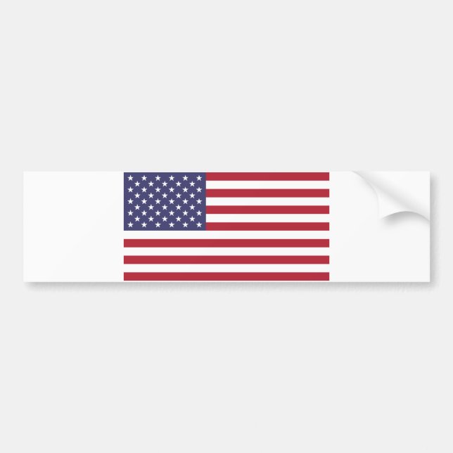 Pegatina Para Coche Bandera de los Estados Unidos (Frente)