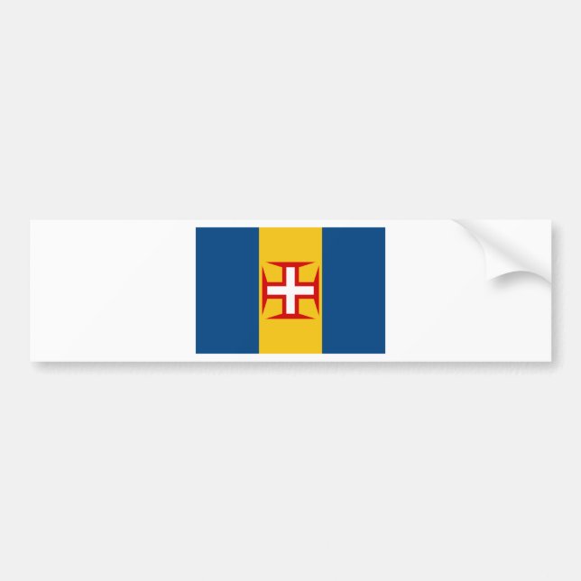 Pegatina Para Coche Bandera de Madeira (Portugal) (Frente)
