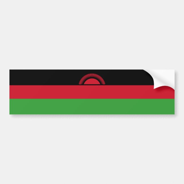 Pegatina Para Coche Bandera de Malawi (Frente)