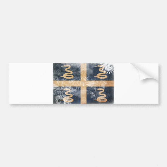Pegatina Para Coche Bandera de Martinica (Frente)