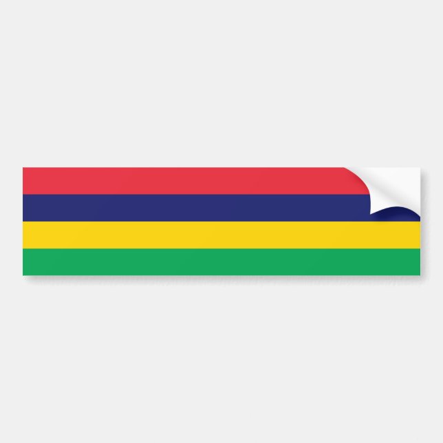 Pegatina Para Coche Bandera de Mauricio (Frente)
