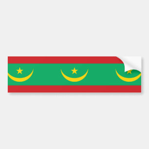 Pegatina Para Coche Bandera de Mauritania