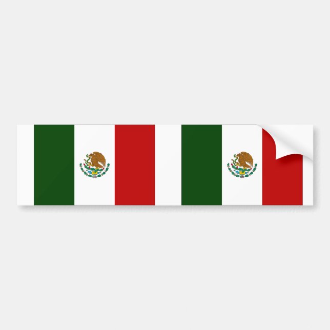 Pegatina Para Coche Bandera de México (Frente)