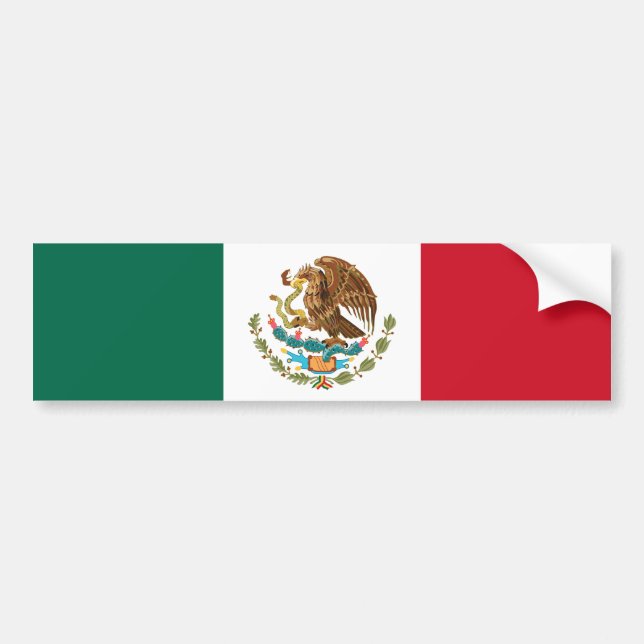 Pegatina Para Coche Bandera de México (Frente)