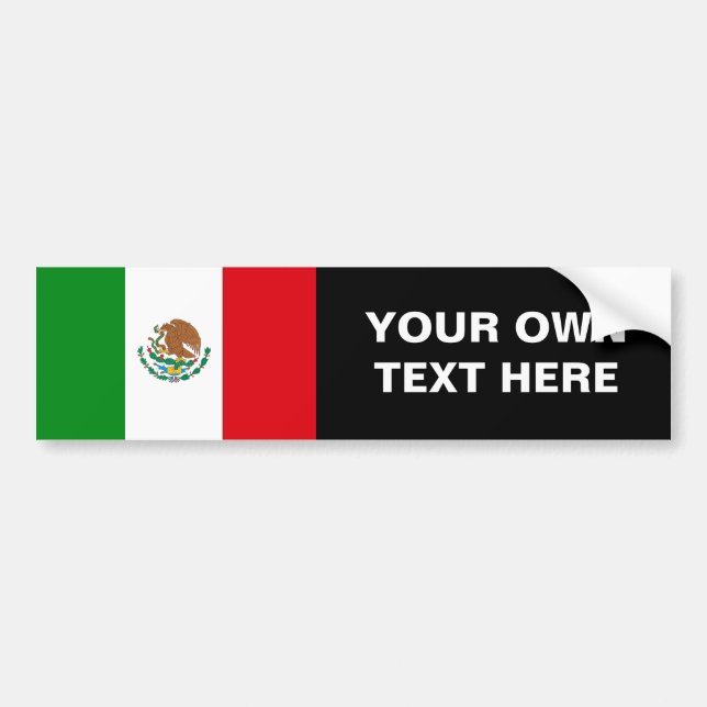 Pegatina Para Coche Bandera de México (Frente)