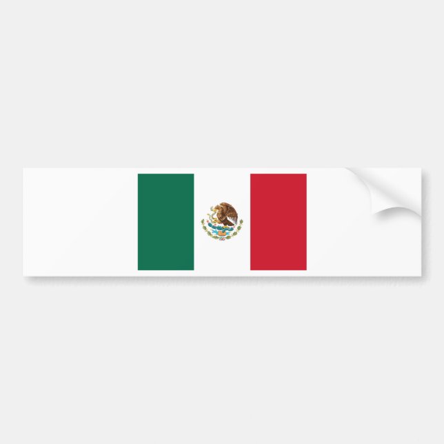 Pegatina Para Coche Bandera de México (Frente)