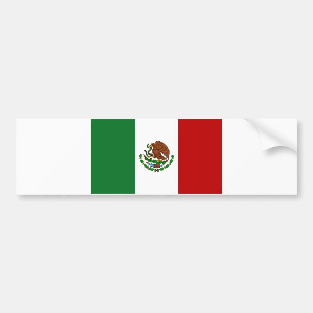 Pegatina Para Coche Bandera de México (Frente)