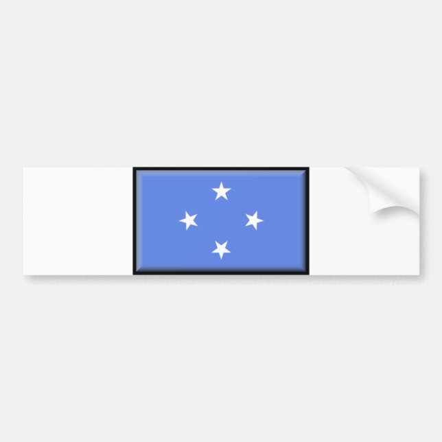 Pegatina Para Coche Bandera de Micronesia (Frente)