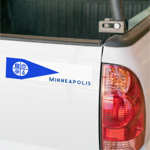 Pegatina Para Coche Bandera de Minneapolis