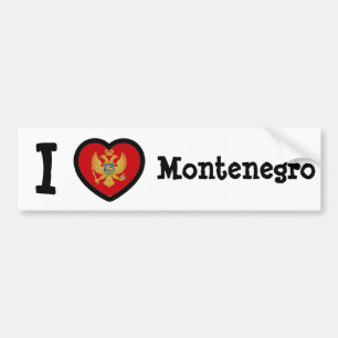Pegatina Para Coche Bandera de Montenegro