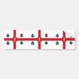 Pegatina Para Coche Bandera de Montreal (Quebec, Canadá)