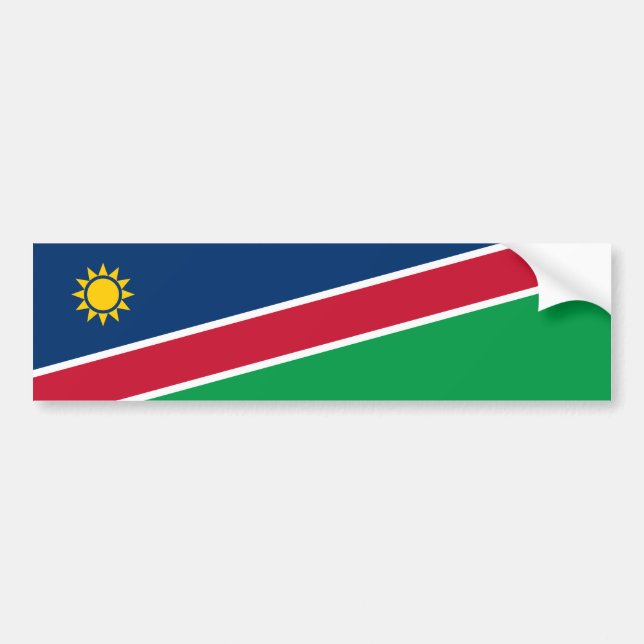 Pegatina Para Coche Bandera de Namibia (Frente)