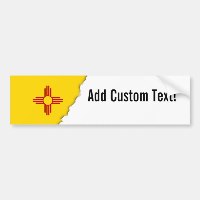 Pegatina Para Coche Bandera de New México (Frente)