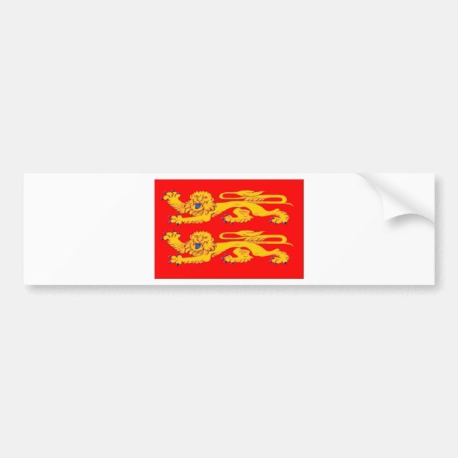 Pegatina Para Coche Bandera de Normandía (Francia) (Frente)