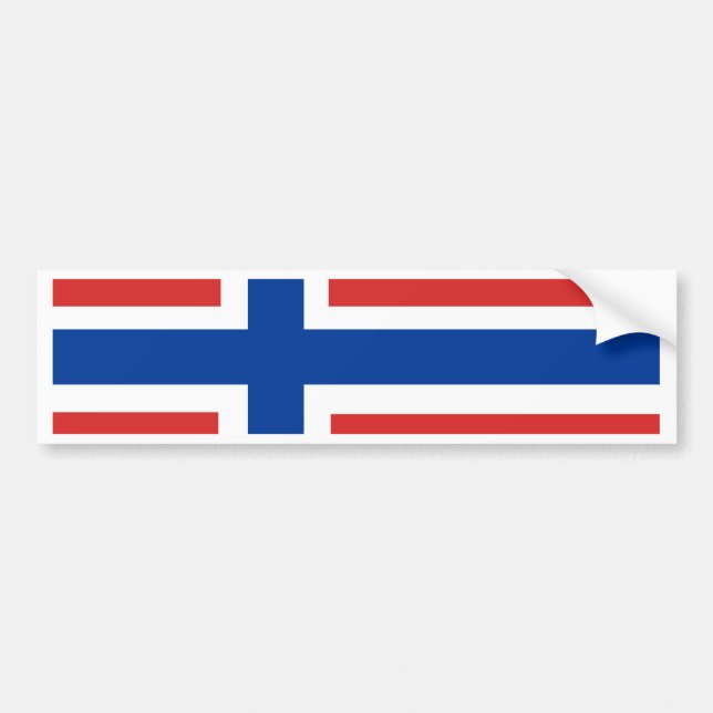 Pegatina Para Coche Bandera de Noruega (Frente)