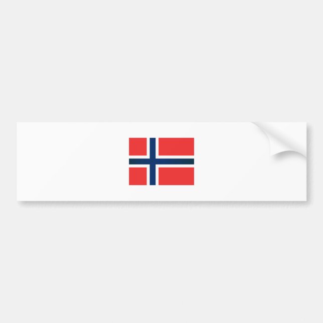 Pegatina Para Coche Bandera de Noruega (Frente)