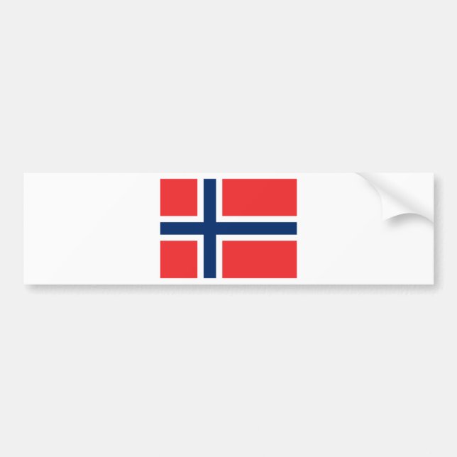 Pegatina Para Coche Bandera de Noruega (Frente)