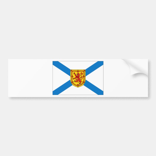Pegatina Para Coche Bandera de Nueva Escocia (Frente)