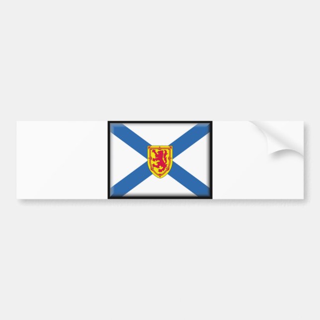 Pegatina Para Coche Bandera de Nueva Escocia (Frente)