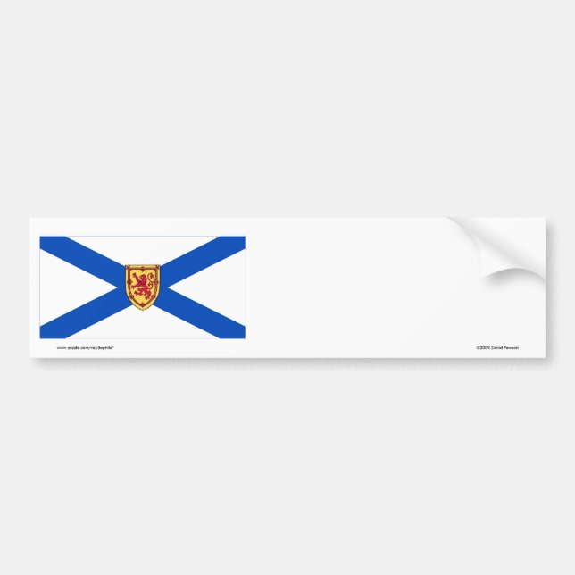 Pegatina Para Coche Bandera de Nueva Escocia, Canadá (Frente)