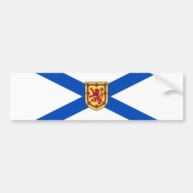 Pegatina Para Coche Bandera de Nueva Escocia (provincia canadiense) (Frente)