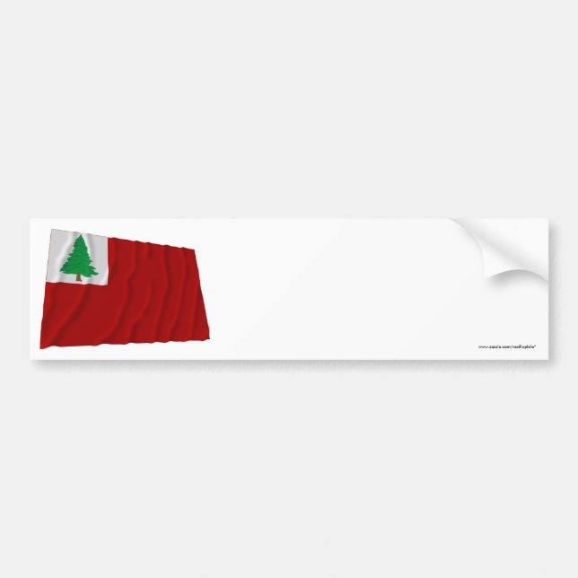 Pegatina Para Coche Bandera de Nueva Inglaterra (Frente)