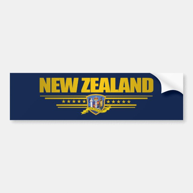 Pegatina Para Coche Bandera de Nueva Zelanda (Frente)