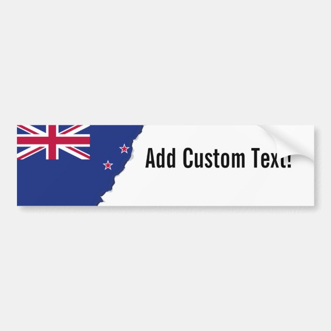 Pegatina Para Coche Bandera de Nueva Zelanda (Frente)