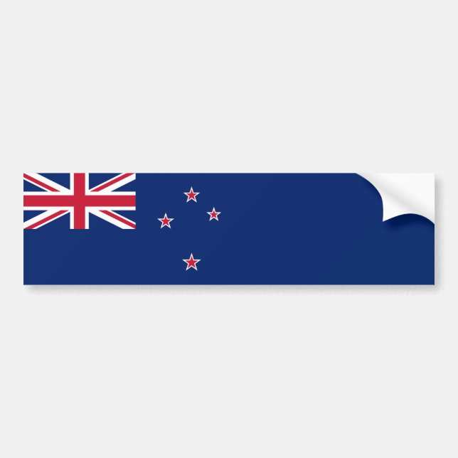 Pegatina Para Coche Bandera de Nueva Zelanda (NZ) (Frente)