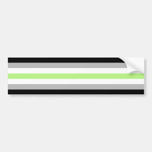 Pegatina Para Coche Bandera de Orgullo Agenero