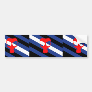 Pegatina Para Coche Bandera de Orgullo de Máscara
