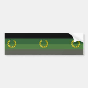 Pegatina Para Coche Bandera de orgullo de uniforme militar