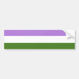 Pegatina Para Coche Bandera de orgullo Genderqueer