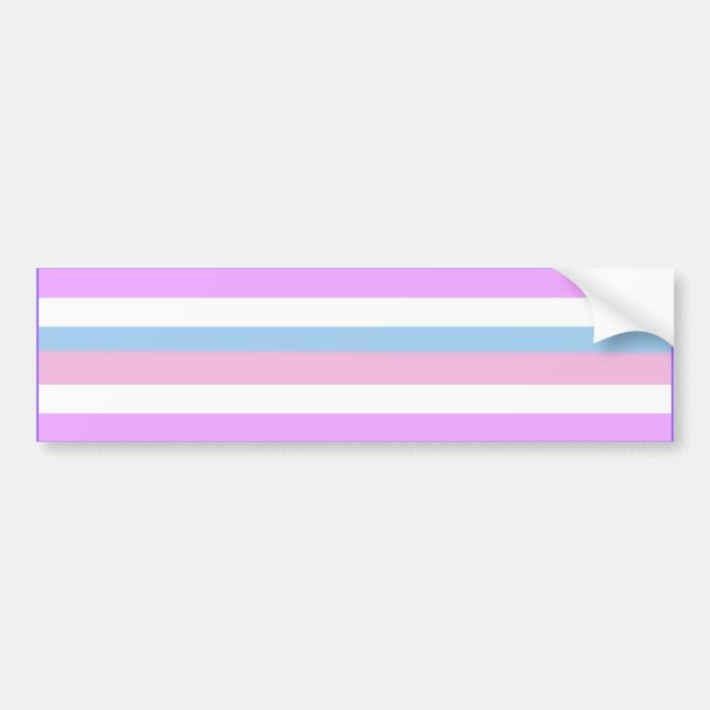 PEGATINA PARA COCHE BANDERA DE ORGULLO INTERSEXUAL (Frente)