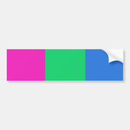 Pegatina Para Coche Bandera de orgullo polissexual