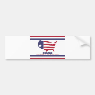 Pegatina Para Coche Bandera de Oxnard (California)
