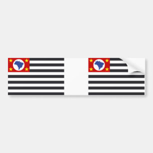 Pegatina Para Coche Bandera de país Sao Paulo
