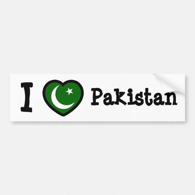 Pegatina Para Coche Bandera de Pakistán (Frente)