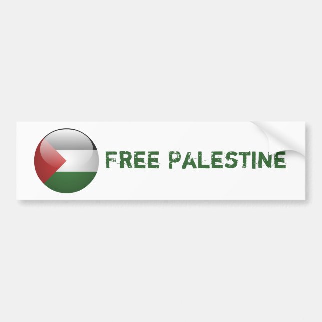 Pegatina Para Coche Bandera de Palestina (Frente)