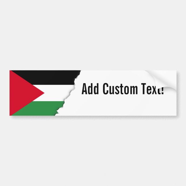 Pegatina Para Coche Bandera de Palestina (Frente)