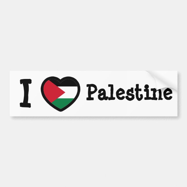 Pegatina Para Coche Bandera de Palestina (Frente)