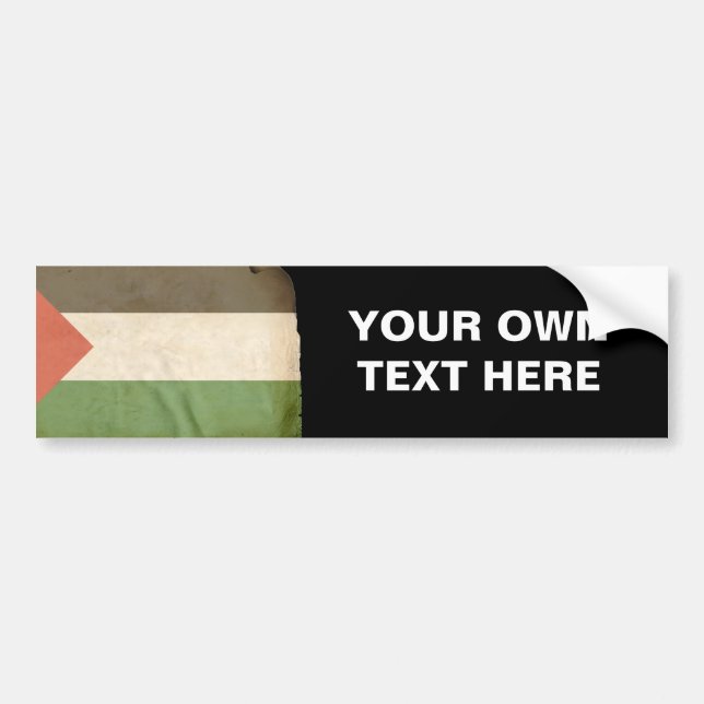 Pegatina Para Coche Bandera de Palestina (Frente)