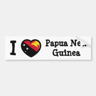 Pegatina Para Coche Bandera de Papúa Nueva Guinea