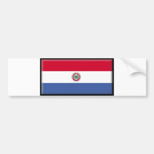 Pegatina Para Coche Bandera de Paraguay